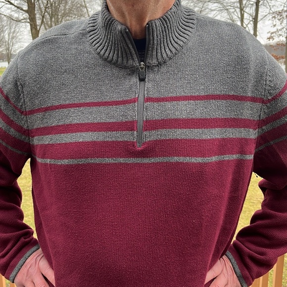 Eddie Bauer 1/4 zip cotton sweater 3XL - Picture 3 of 6